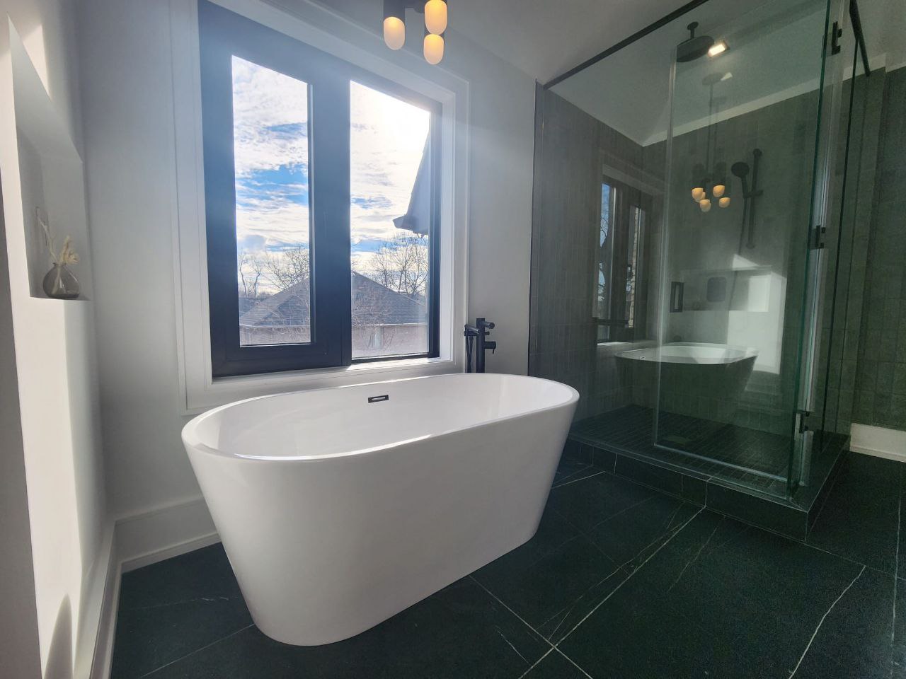 Bathroom of custom home at Norton Ave